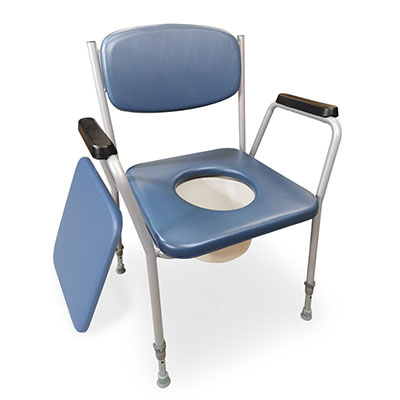 Redgum Basics Bedside Commode With Padded Seat