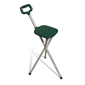 Redgum Tripod Cane with Seat