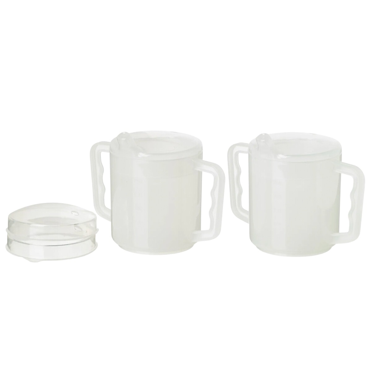 Home Craft Two Handle Mug With Lid - 2 pack