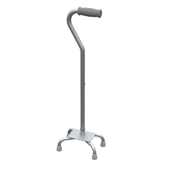 Redgum Quad Cane Offset Handel WF Grip