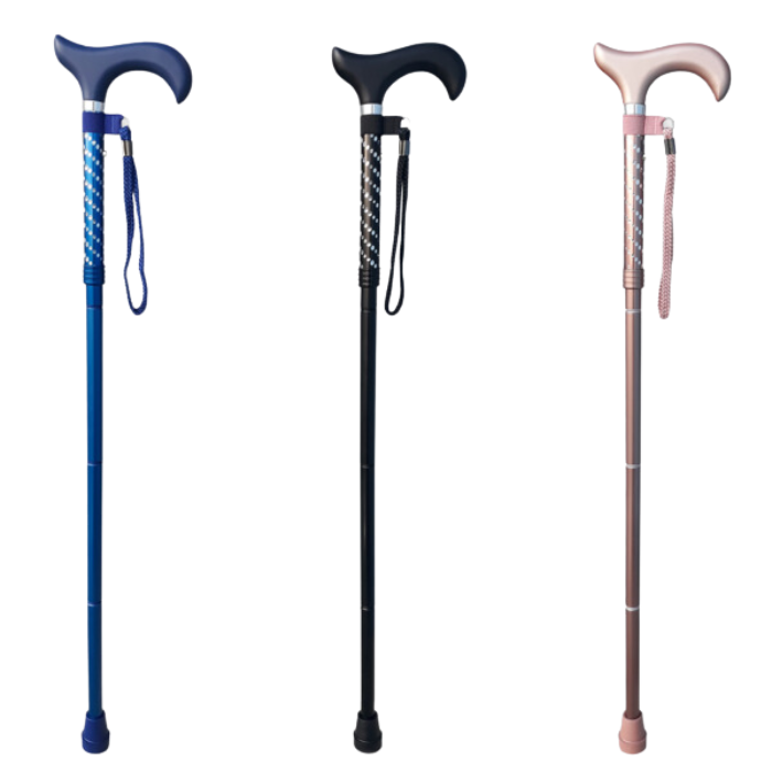 Redgum Folding Cane Engraved with Sparkle
