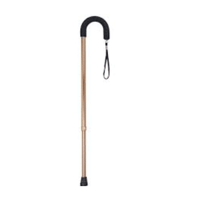 Redgum Walk Stick Curved Black/Brown