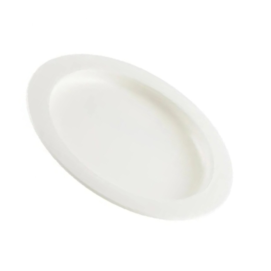 Peformance Health Plate with Inner Lip - Ivory