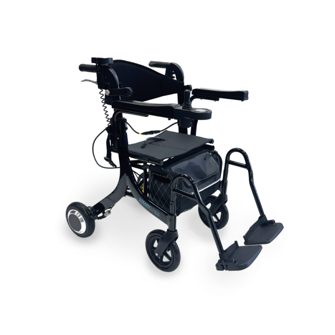 Steady Stride Folding Electric Seat Walker / Wheelchair